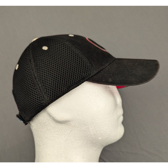 Georgia Bulldogs Hat Adjustable Cap Black Red One Size NCAA Captivating Headgear - Picture 8 of 12